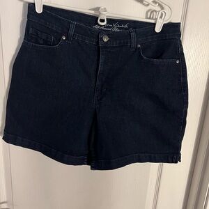 Dark Blue Denim Women's Shorts